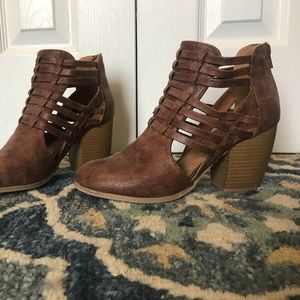 Strappy Heeled Booties